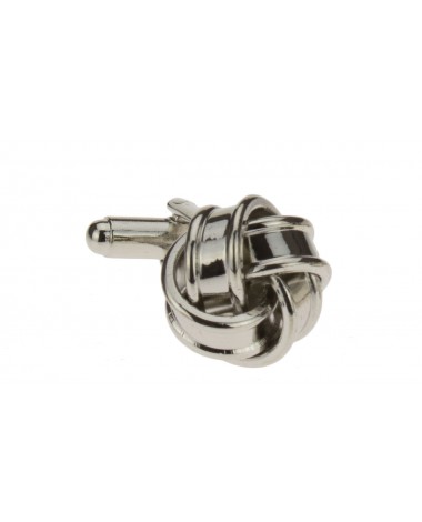 Unique Love Knot Cufflinks Silver Plated - Image1