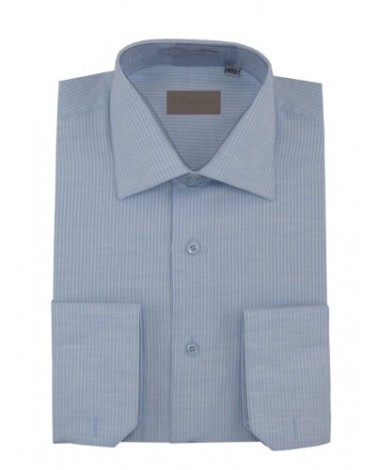 Mens Dress Shirt Spread Collar Cotton Co - Image1