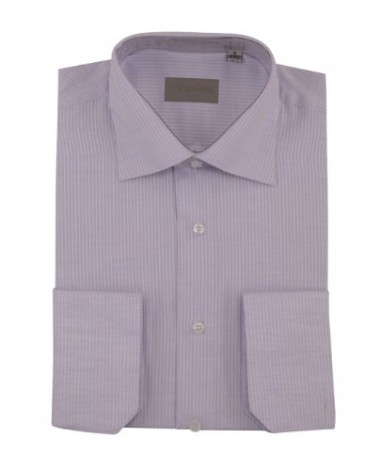 Mens Dress Shirt Spread Collar Cotton Co - Image1