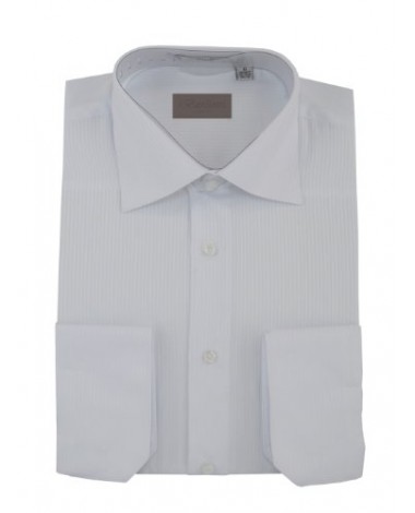 Mens Dress Shirt Spread Collar Cotton Co - Image1