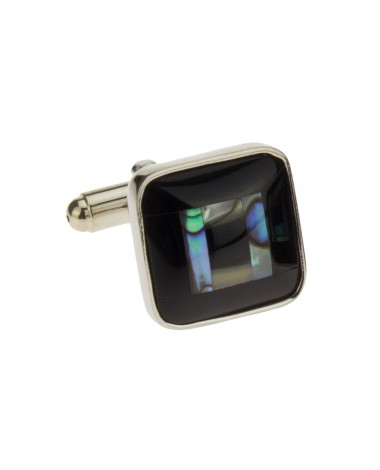 Mother of Pearl & Black Onyx Mens Cuffli - Image1