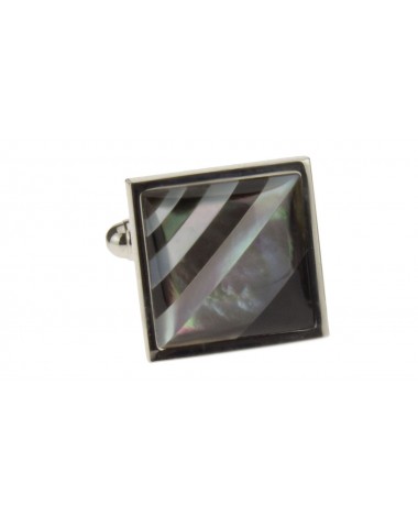 Mother of Pearl & Black Onyx Mens Cuffli - Image1