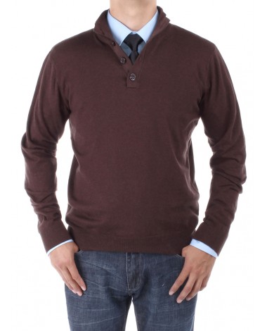 Luciano Natazzi Men's Mock Neck Elbow Pa - Image1
