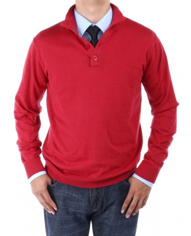 Luciano Natazzi Men's Mock Neck Elbow Pa - Image1
