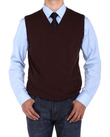 Luciano Natazzi Men's V-Neck Cotton Swea - Image1
