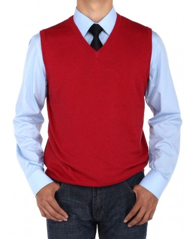 Luciano Natazzi Men's V-Neck Cotton Swea - Image1