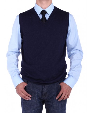 Luciano Natazzi Men's V-Neck Cotton Swea - Image1