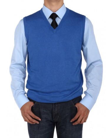 Luciano Natazzi Men's V-Neck Cotton Swea - Image1