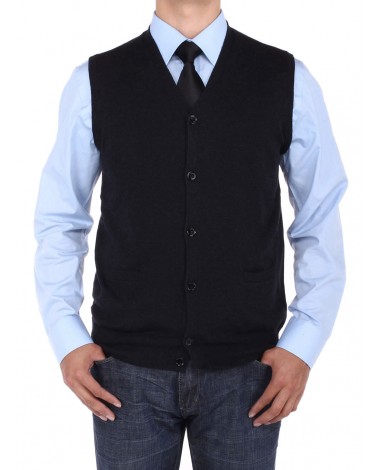 Luciano Natazzi Men's Buttoned Cotton Sw - Image1