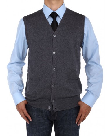Luciano Natazzi Men's Buttoned Cotton Sw - Image1