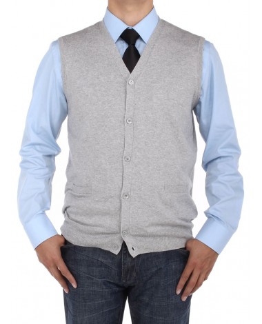 Luciano Natazzi Men's Buttoned Cotton Sw - Image1
