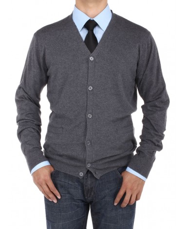 Luciano Natazzi Men's Cotton Cardigan Sw - Image1