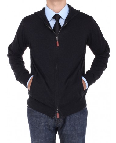 Luciano Natazzi Men's Front Zip Hoodie S - Image1