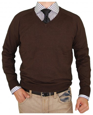 Luciano Natazzi Classic Fit V-Neck Premi - Image1