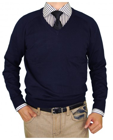 Luciano Natazzi Classic Fit V-Neck Premi - Image1