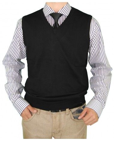 Luciano Natazzi Men's Classic Fit V-Neck - Image1