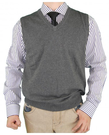 Luciano Natazzi Men's Classic Fit V-Neck - Image1