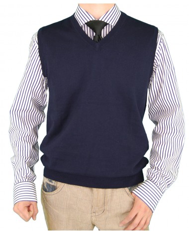 Luciano Natazzi Men's Classic Fit V-Neck - Image1