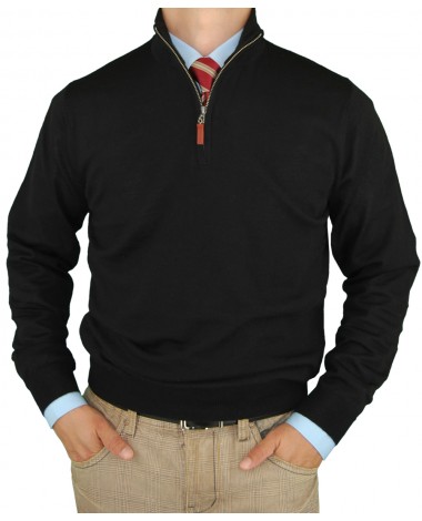 Luciano Natazzi Mens Merino Wool Quarter - Image1