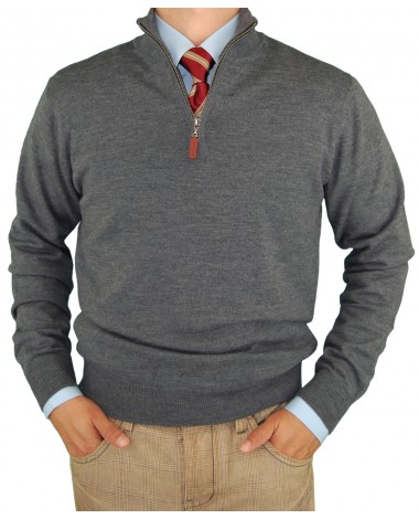 Luciano Natazzi Mens Merino Wool Quarter - Image1