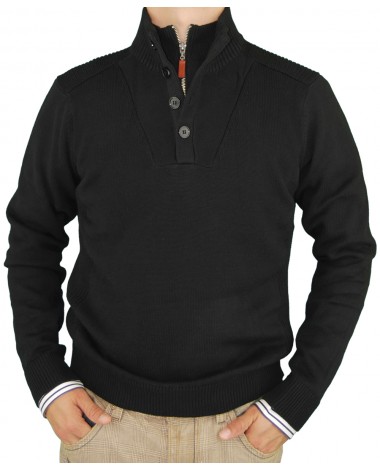 Luciano Natazzi Mens Fashion Double Mock - Image1