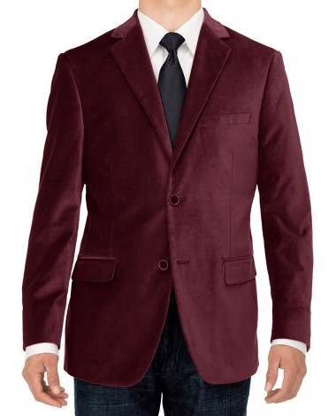 Luciano Natazzi Mens Two Button Velvet B - Image1