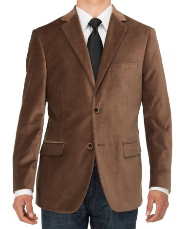 Luciano Natazzi Mens Two Button Velvet B - Image1