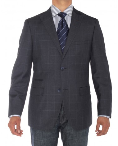 Luciano Natazzi Mens Two Button Ticket P - Image1