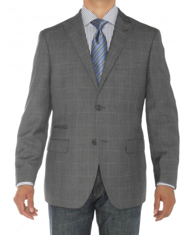 Luciano Natazzi Mens Two Button Ticket P - Image1