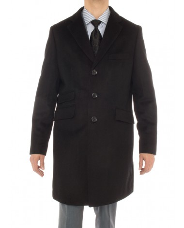 Luciano Natazzi Men's Cashmere Topcoat M - Image1