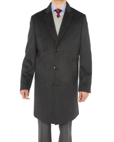Luciano Natazzi Men's Cashmere Wool Over - Image1