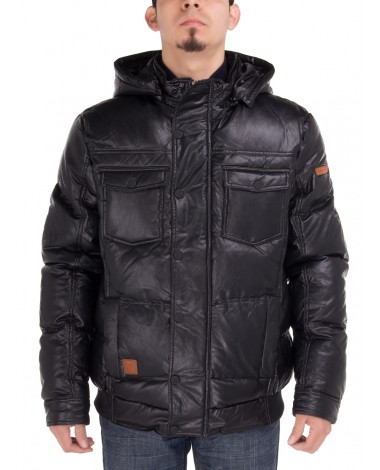 Luciano Natazzi Men's Puffer Coat Tec Re - Image1