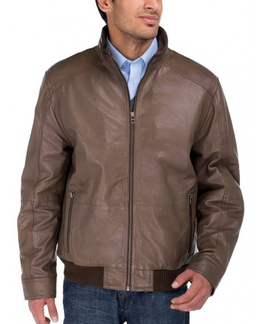 Luciano Natazzi Men's Lambskin Leather V - Image1