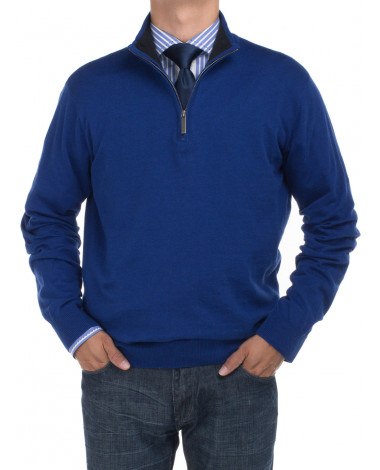 Mens BB Signature Mock Neck 1/4 Zip Swea - Image1
