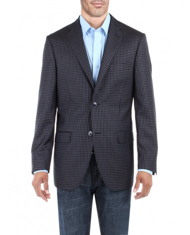 Mens BB Signature Check Modern Two Butto - Image1