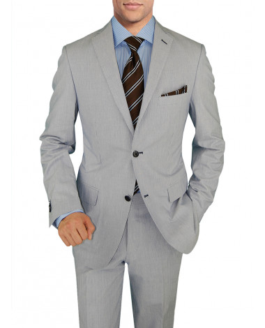 Mens BB Signature Suit 2 Button Trim Fit - Image1