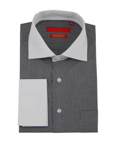 Mens GV Executive Stripe Dress Shirt Cot - Image1