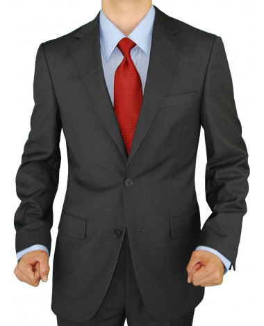 Mens Two Button Blazer Modern Fit Suit S - Image1