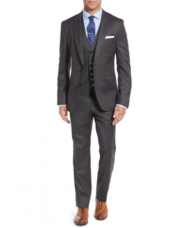 Mens Suit Vested Three Piece Blazer Jack - Image1