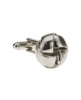 Stunning Knot Cufflinks Silver Plated Cu - Image1