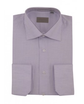 Mens Dress Shirt Spread Collar Cotton Co - Image1