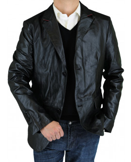 Luciano Natazzi Men's Leather Jacket Mod - Image1