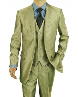 Darya Trading Modern Fit Two Button Thre - Image1
