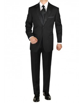 Giorgio Napoli Men's Tuxedo Suit 1 Butto - Image1