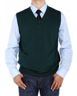 Luciano Natazzi Men's V-Neck Cotton Swea - Image1