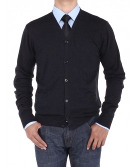 Luciano Natazzi Men's Cotton Cardigan Sw - Image1