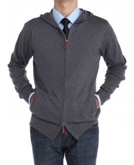Luciano Natazzi Men's Front Zip Hoodie S - Image1