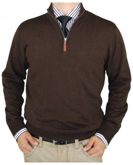 Luciano Natazzi Classic Fit Quarter Zip  - Image1