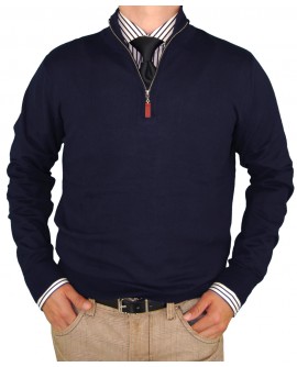 Luciano Natazzi Classic Fit Quarter Zip  - Image1