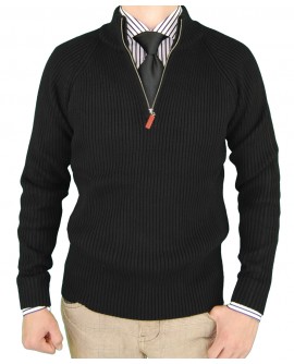 Luciano Natazzi Classic Fit Men Mock Nec - Image1